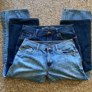 2 pairs Old Navy jeans 33x30